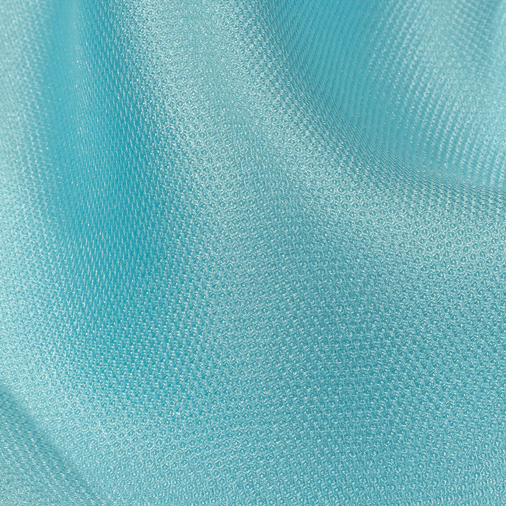 Kestrel Baby Blue Novelty Polyester Pique - Folded