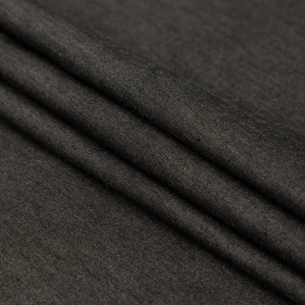 Heathered Black Water Repellent Canvas - Folded