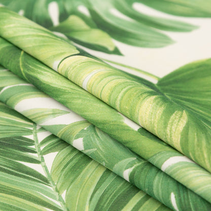 Foliage Tropical Leaves Printed Woven - Folded
