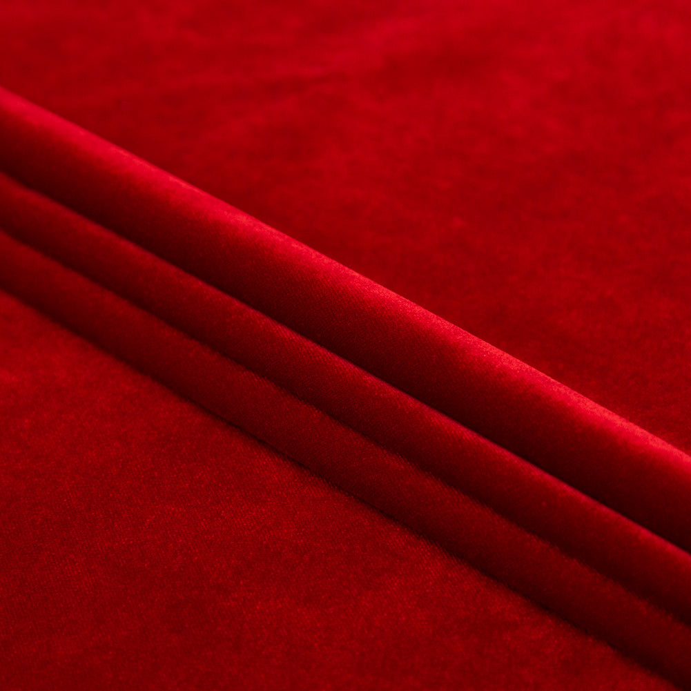 Ruby Classic Upholstery Velvet - Folded