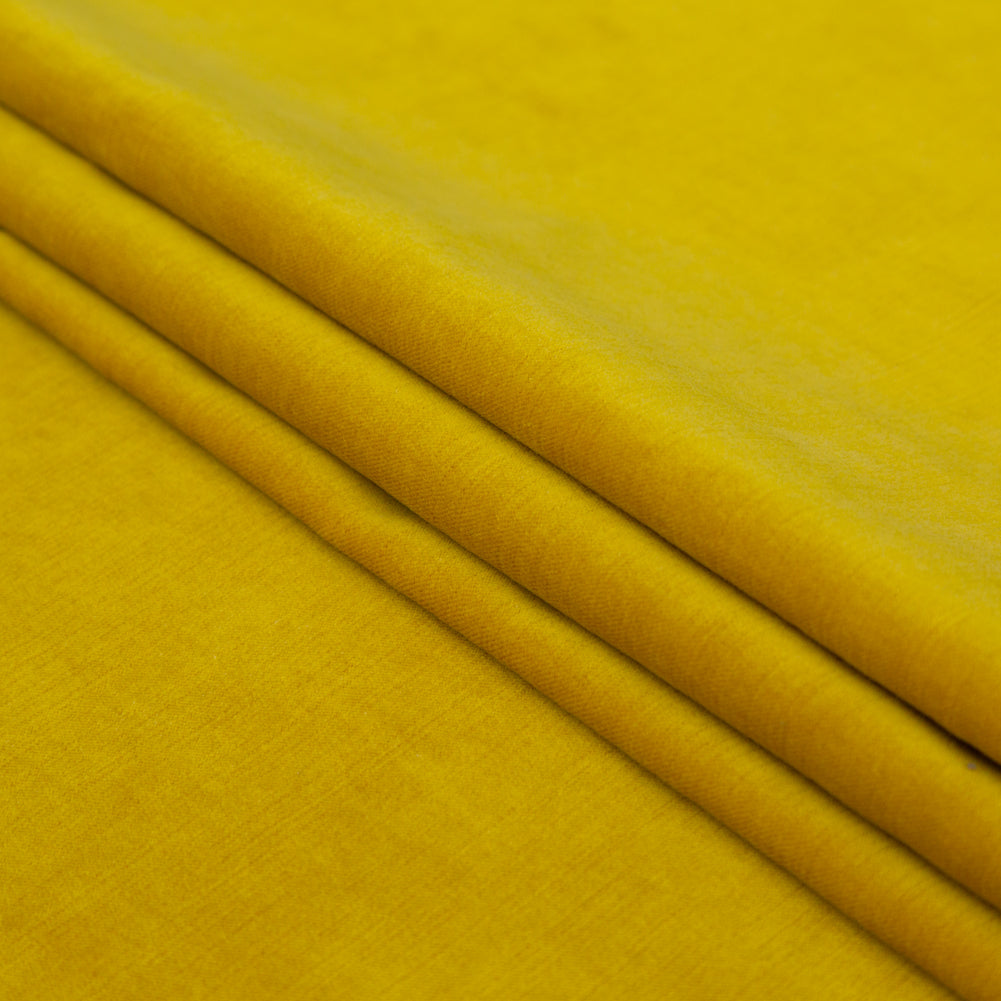Gen-Z Yellow Velvet with Imitation Dupioni Backing - Folded