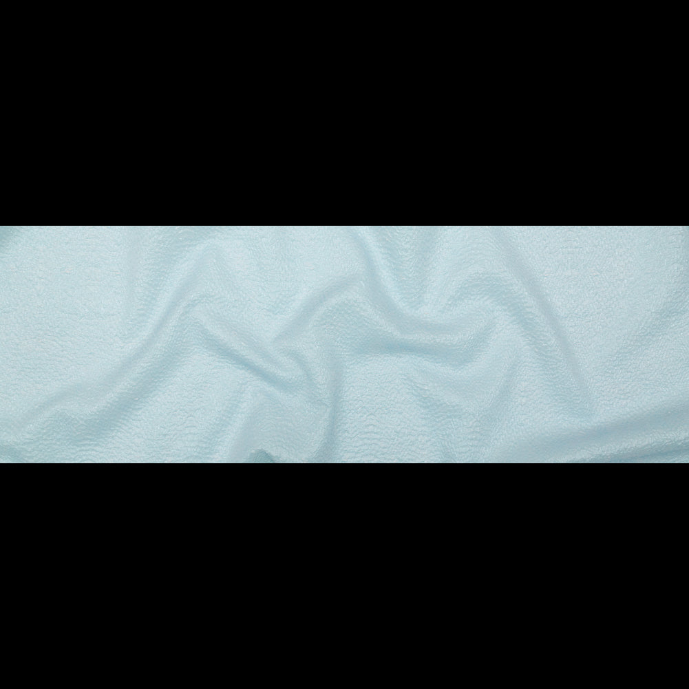 Metallic Blue Striped Bubble Wrap Organza Brocade Folded