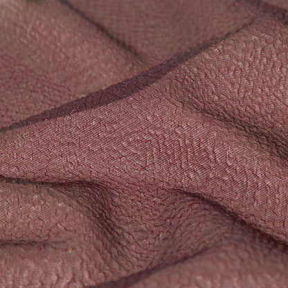 Metallic Wine Striped Bubble Wrap Organza Brocade - Full