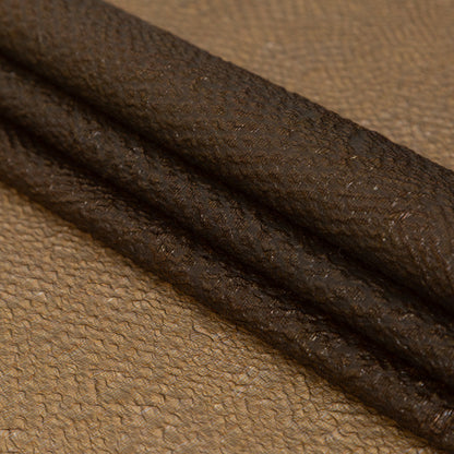 Metallic Gold Striped Bubble Wrap Organza Brocade Detail