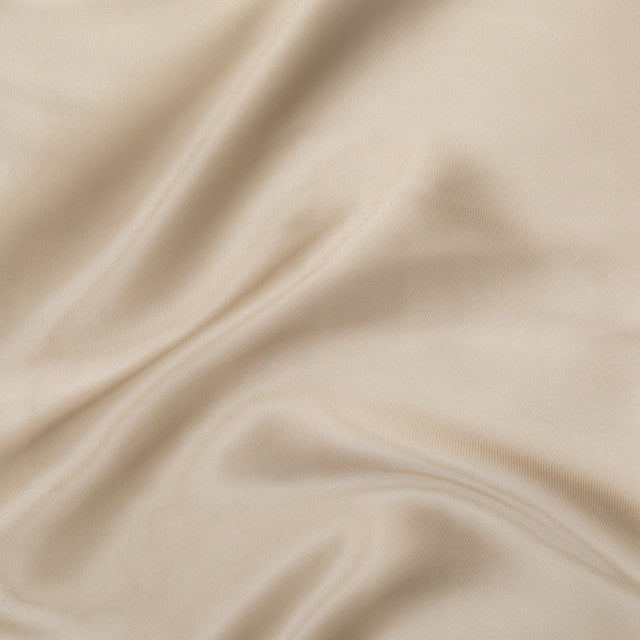 Luminous Champagne Satin-Faced Twill Organza