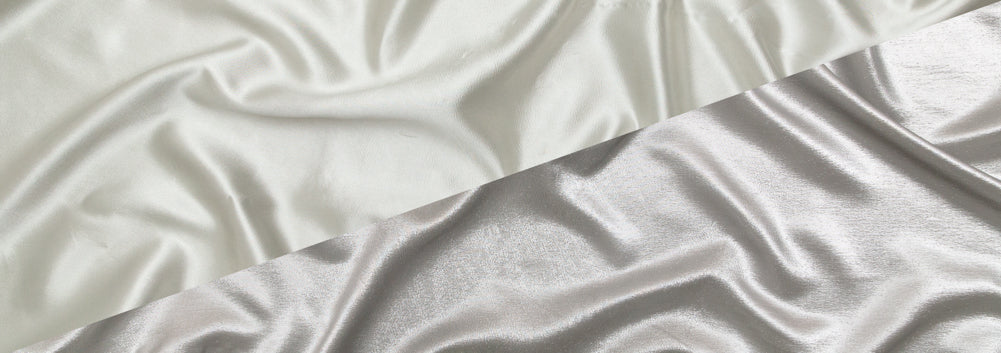 Metallic Luxury Lame - Silver - Meriden Collection Folded