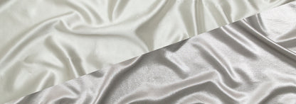 Metallic Luxury Lame - Silver - Meriden Collection Folded