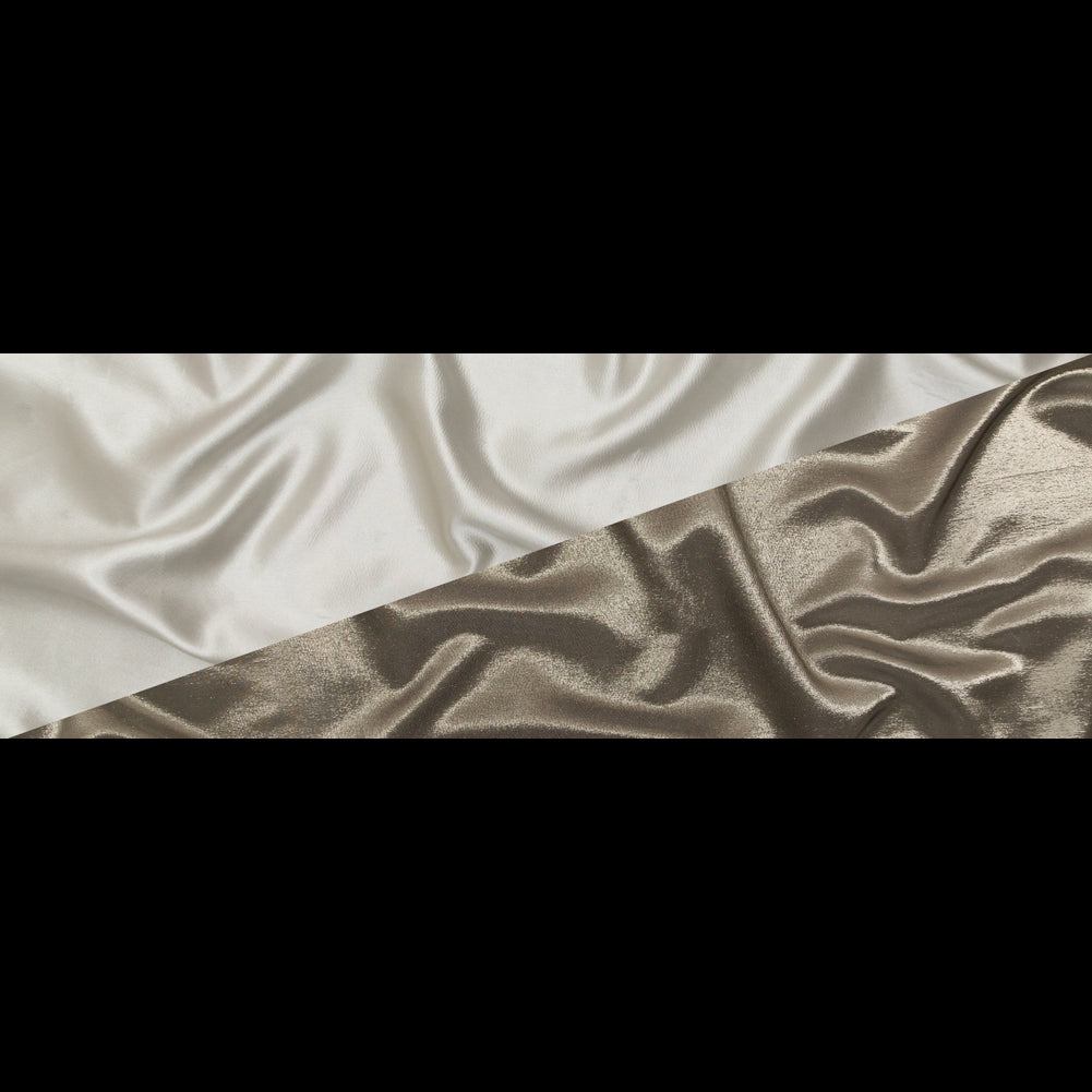 Metallic Pewter Luxury Lame - Folded