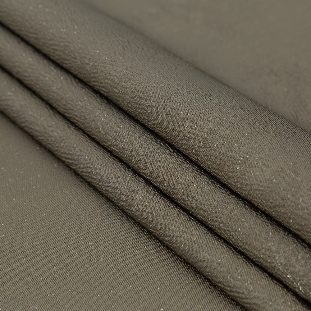 Metallic Pewter Luxury Lame - Detail