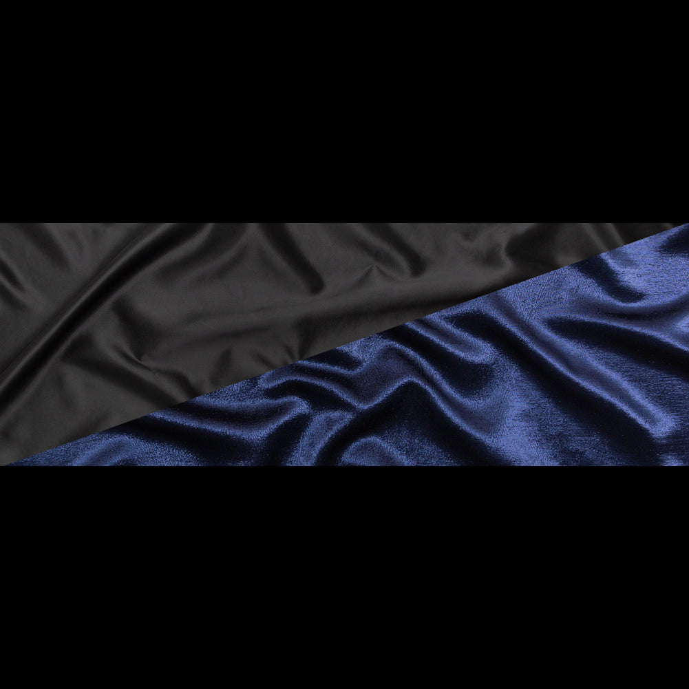 Metallic Navy Luxury Lame - Folded