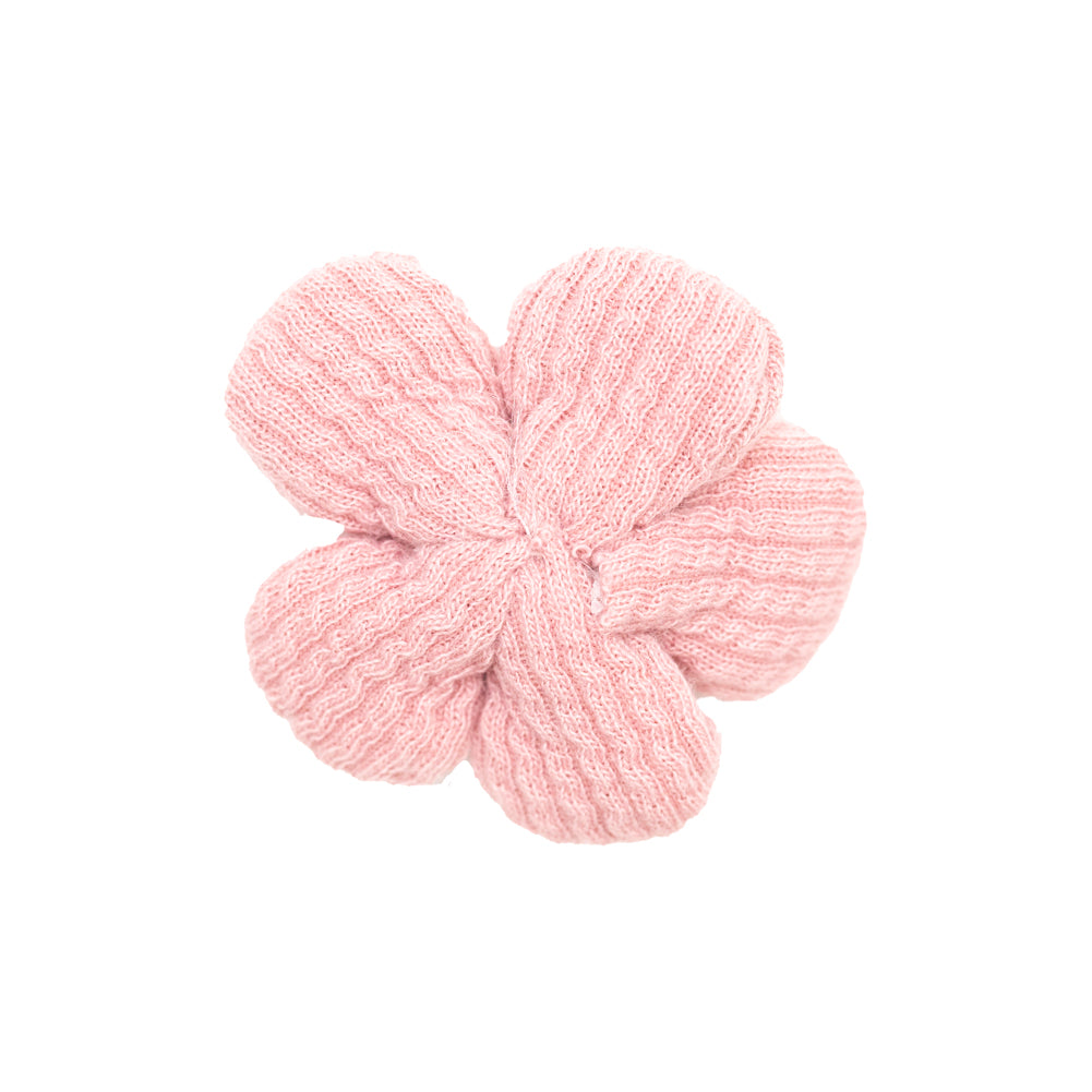Italian Pink and Gray Flower Applique - 2 - Detail