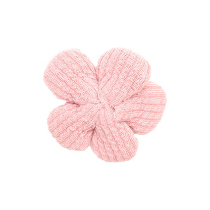 Italian Pink and Gray Flower Applique - 2 - Detail