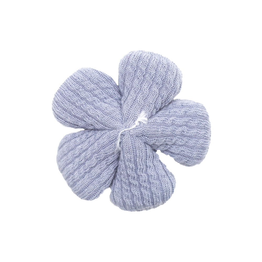 Italian Blue and Green Flower Applique - 2 - Detail