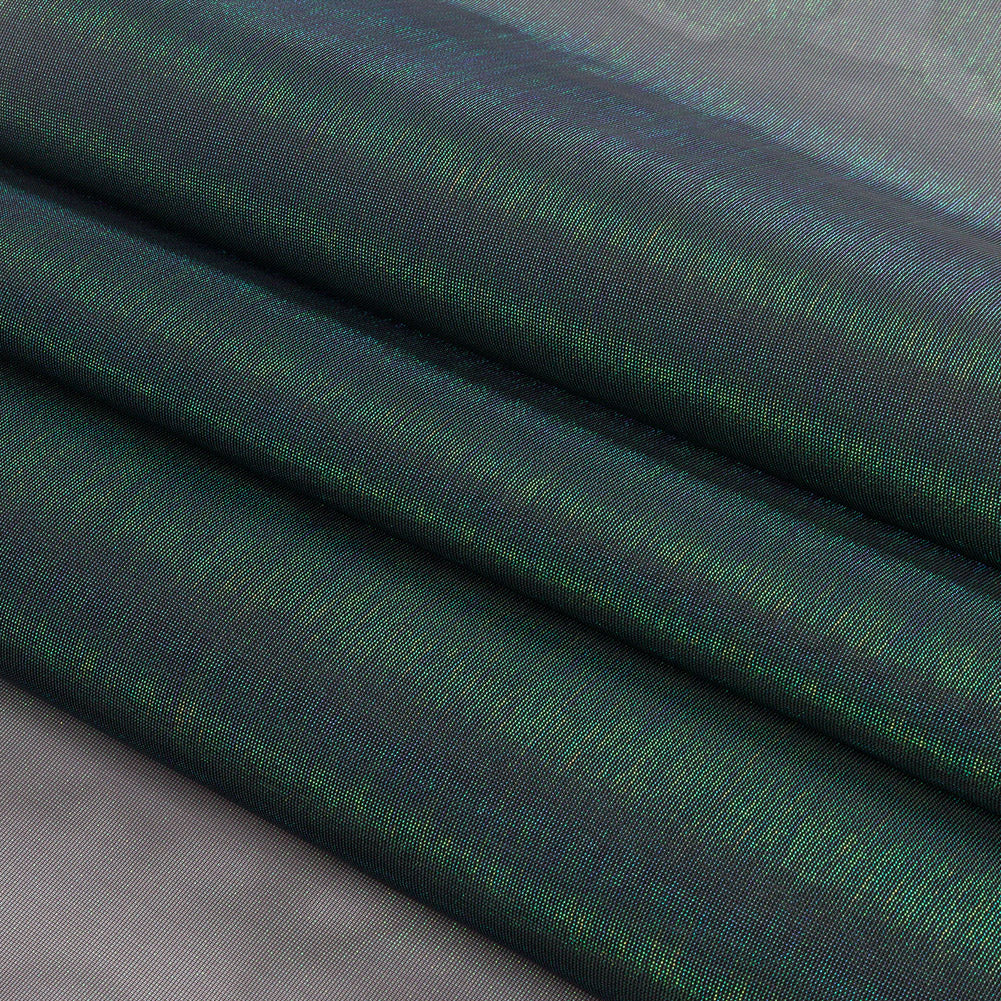 Black Sparkle Stiff Polyester Organdy - Full