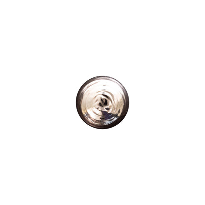 Italian Silver Domed Plastic Shank-Back Button - 16L/10mm