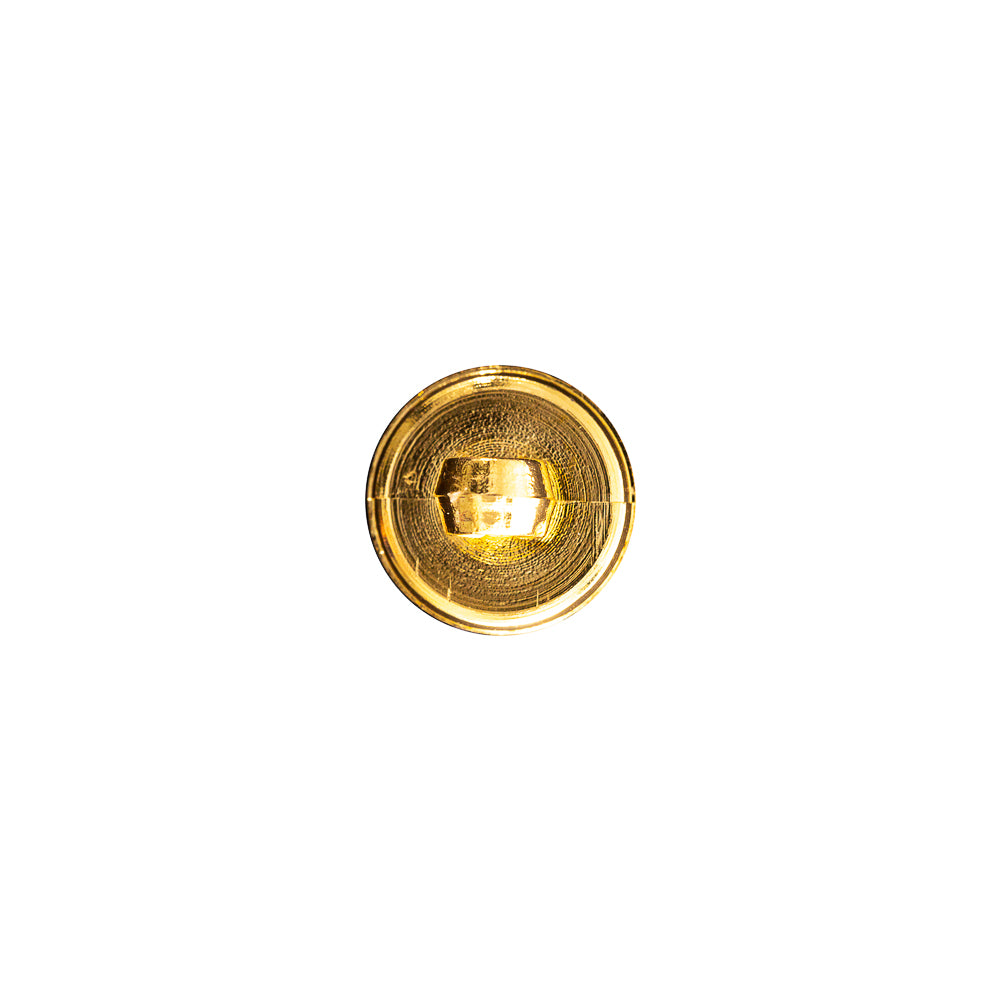 Italian Gold Domed Plastic Shank-Back Button - 16L/10mm Detail