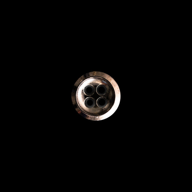 Italian Gunmetal 4-Hole Button - 16L/10mm