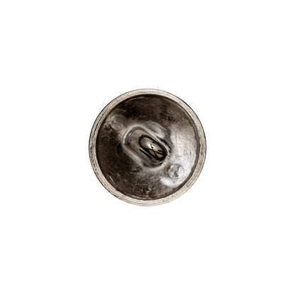 Italian Silver Crest Metal Shank Button - 24L/15mm Detail