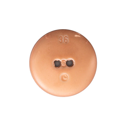 Italian Rose Gold Gravel 2-Hole Button - 44L/28mm - Detail