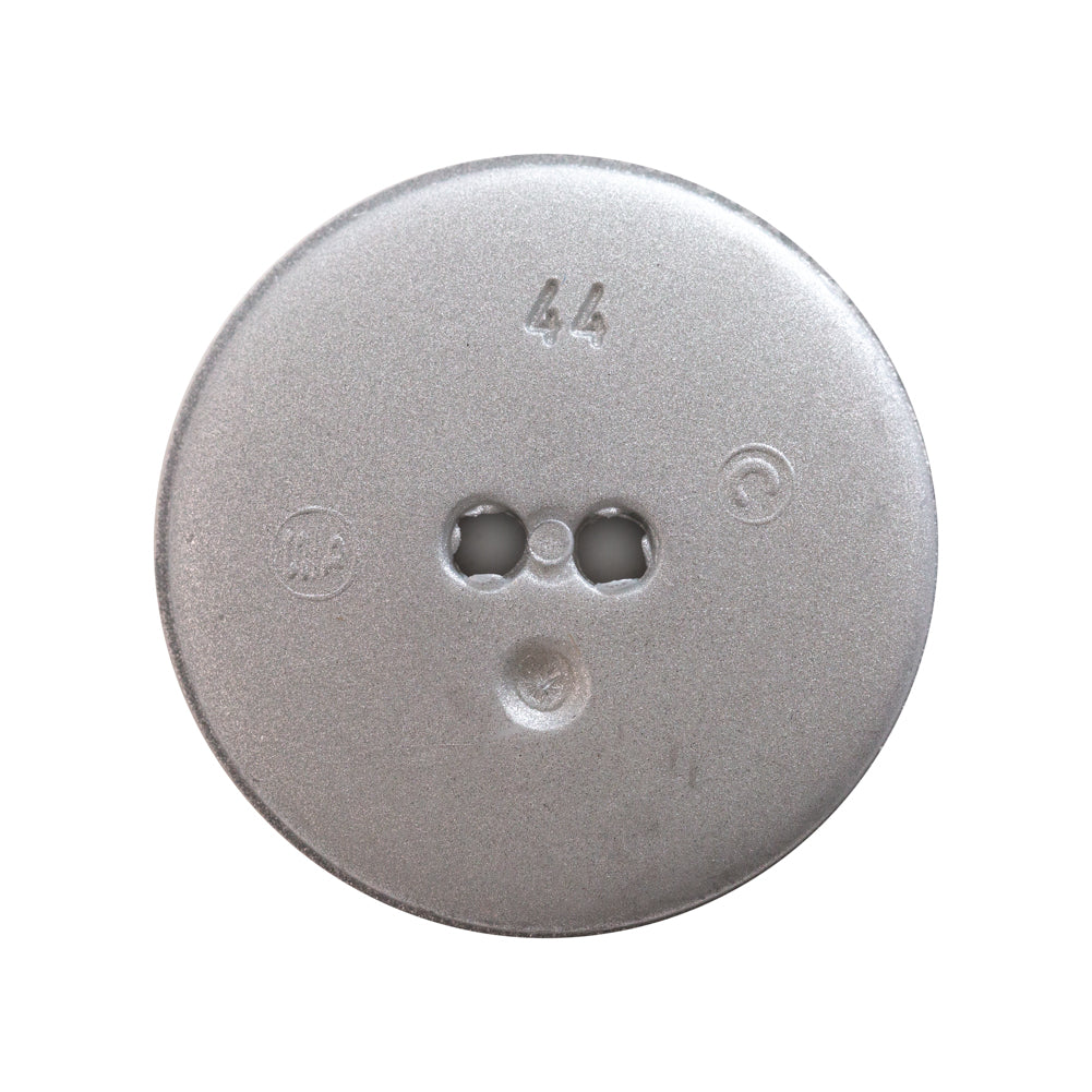 Italian Silver Gravel 2-Hole Button - 44L/28mm Detail