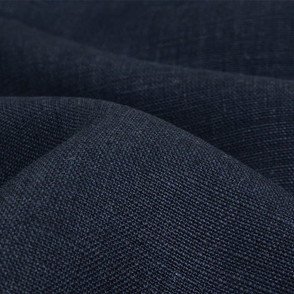 Navy Heavyweight Linen Woven - Detail