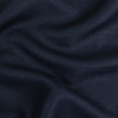 Navy Heavyweight Linen Woven