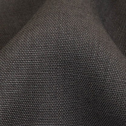 Smoke Gray Heavyweight Linen Woven - Detail