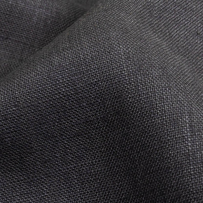 Charcoal Heavyweight Linen Woven Detail