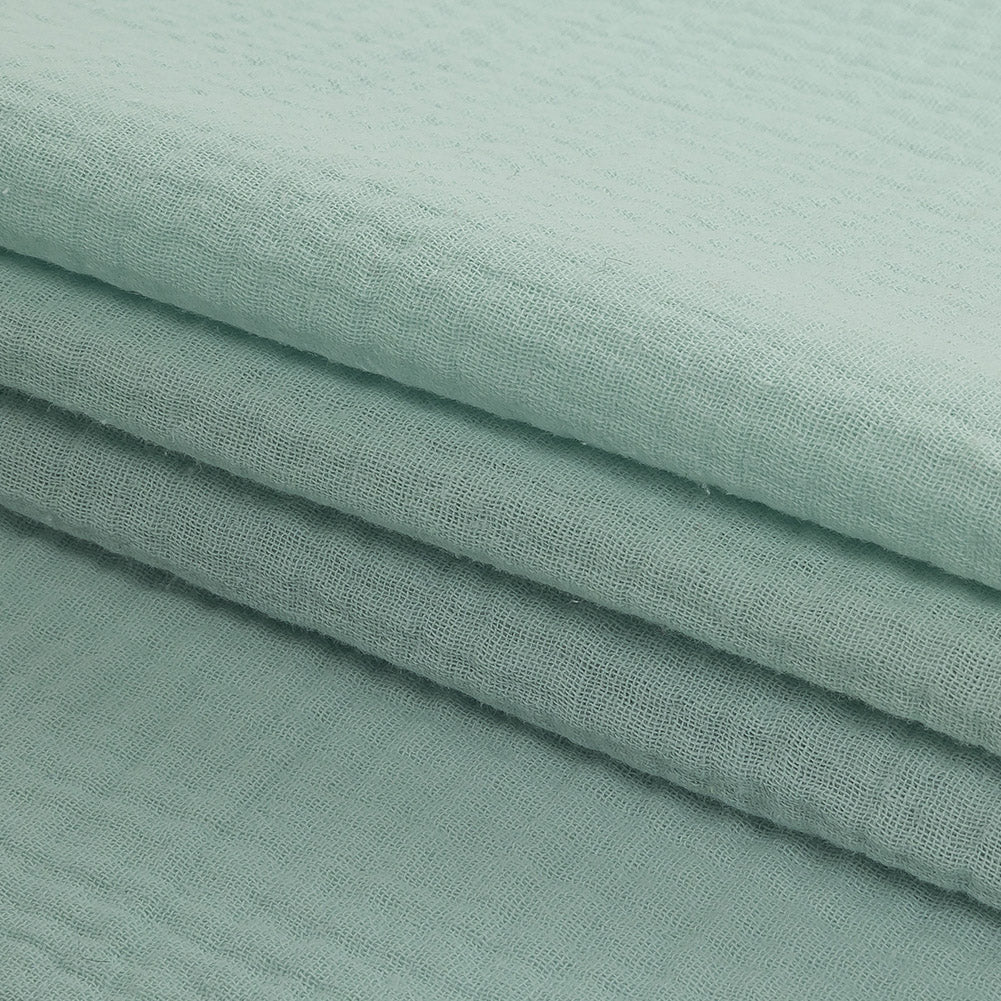 Talamanca Dark Mint Double Cotton Gauze - Folded