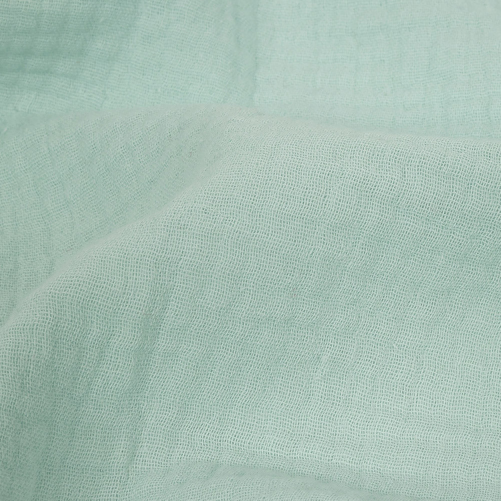 Talamanca Dark Mint Double Cotton Gauze - Detail