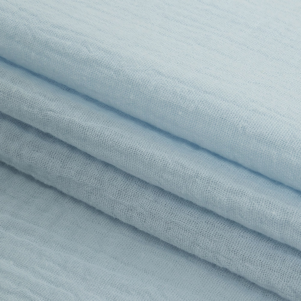 Talamanca Light Blue Double Cotton Gauze - Detail