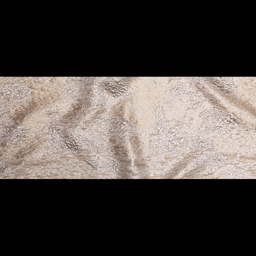 Metallic Golden Egg and Moonlight Abstract Luxury Brocade - Full