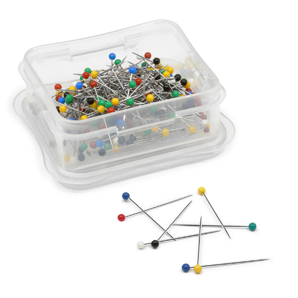Dritz Ball Point Pins - 1.0625" Assorted Colors - 175 ct Folded