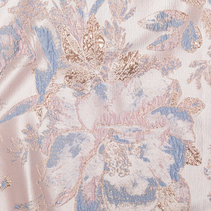 Metallic Bright Gold, Almond Blossom and Aleutian Floral Luxury Brocade