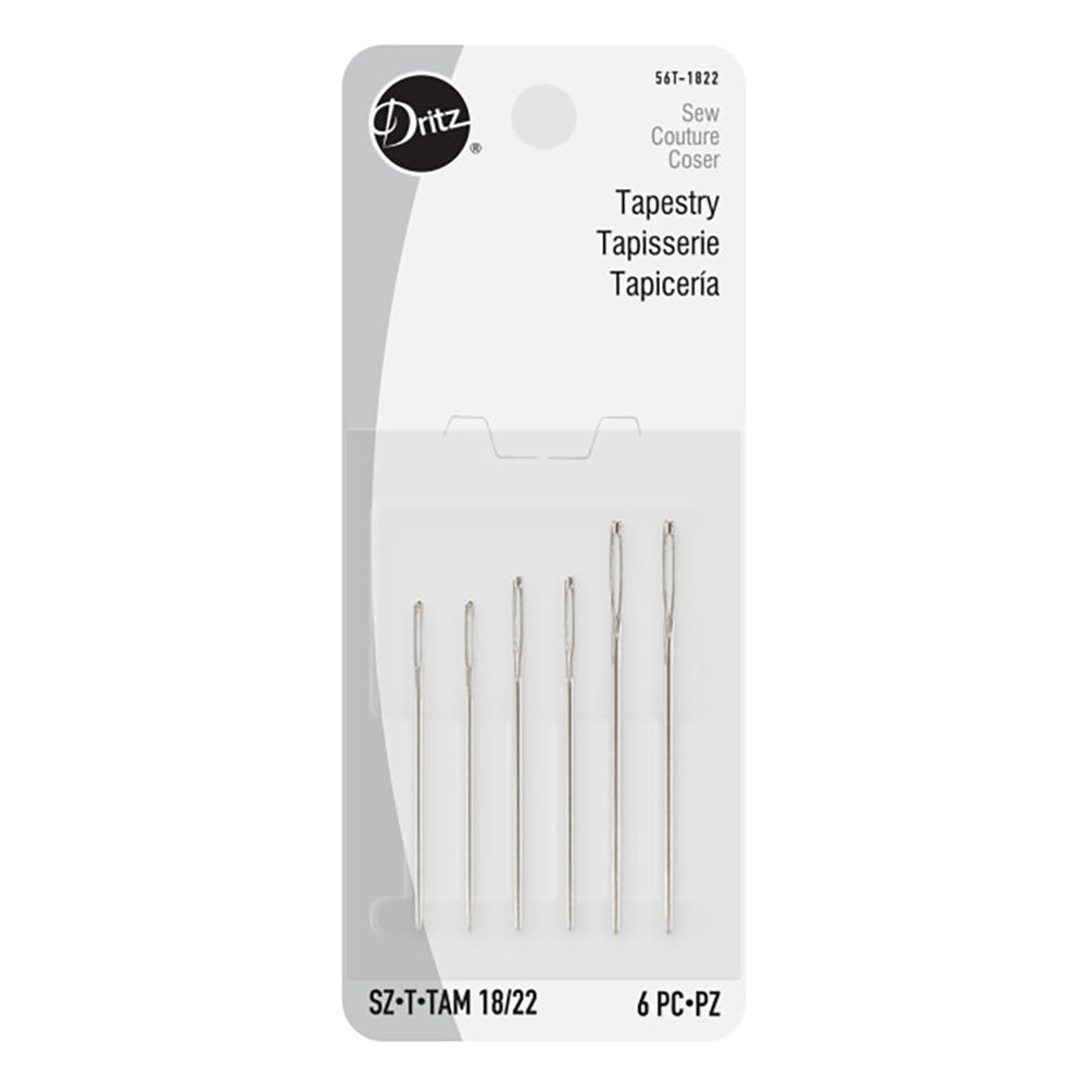 Dritz Tapestry Hand Needles - Size 18/22 - 6pc