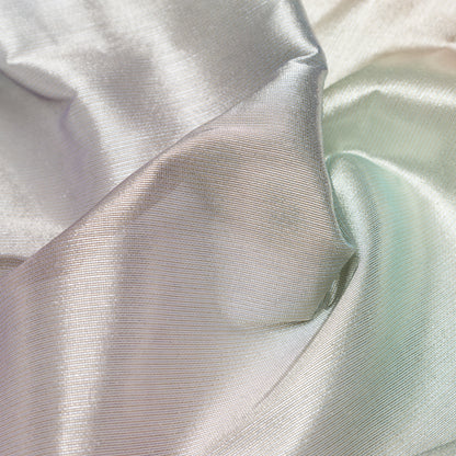 Metallic Pastel Rainbow Polyester Scrim Lame Detail