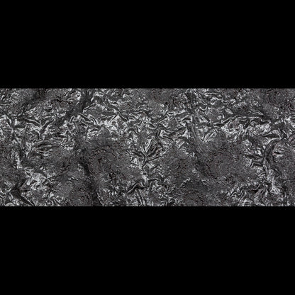 Metallic Gunmetal and After Dark Floral Luxury Double Layer Organza Brocade - Folded