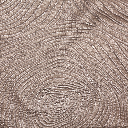 Metallic Timber Wolf Spirals Luxury Organza Brocade
