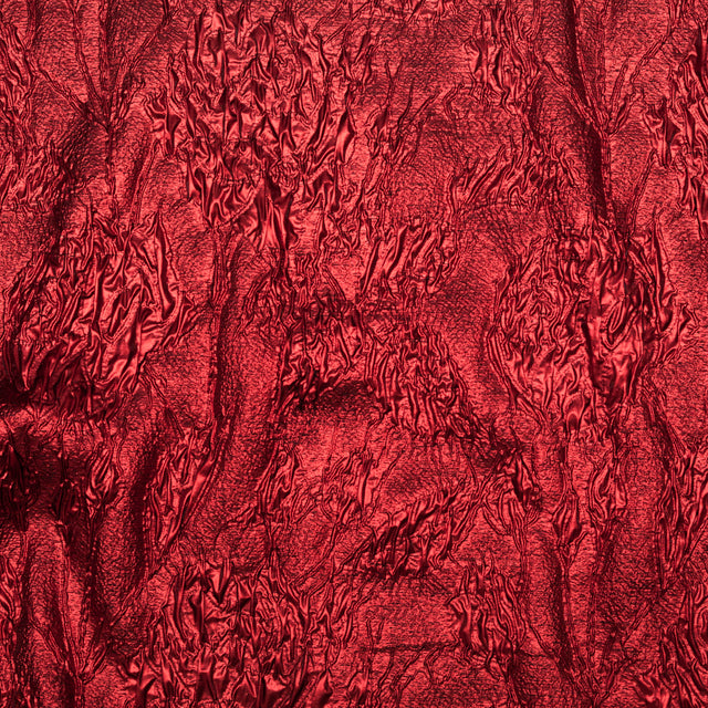 Metallic Syrah Crinkled Luxury Brocade