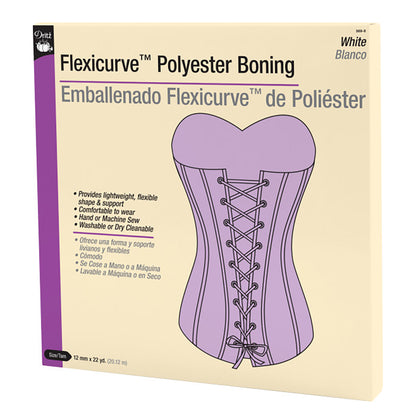Dritz Flexicurve™ Polyester Boning - White - 12mm x 22yds