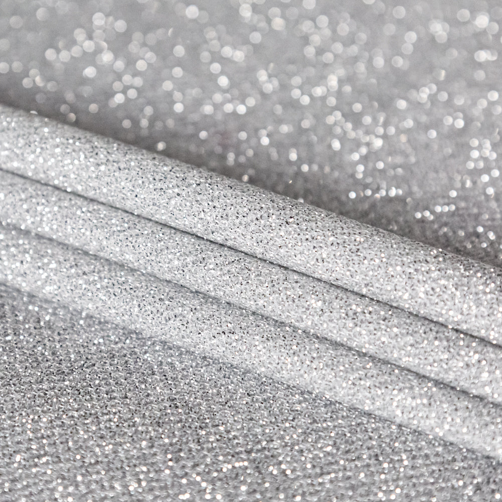 Two-Tone Galaxy Lame - White - Andromeda Collection Detail