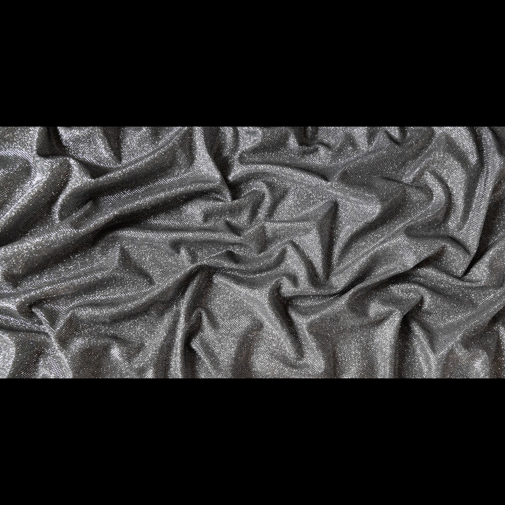 Andromeda Dark Silver Two-Tone Galaxy Lame - Folded