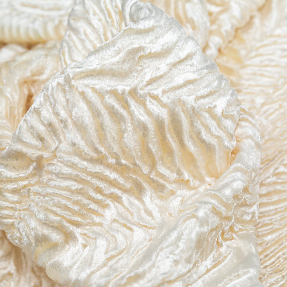 Premium Sweet Corn Woodgrain Faux Persian Lamb Fur - Full