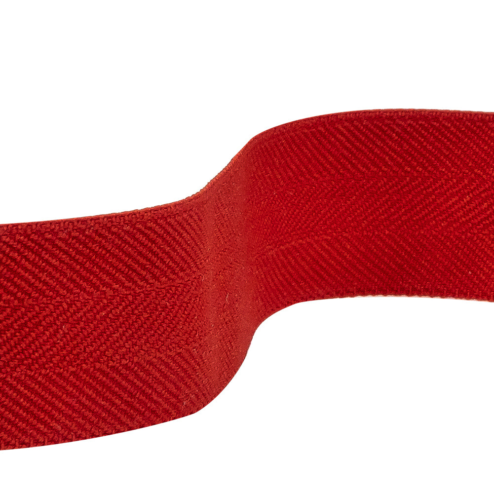Italian Red Stretch Twill Tape - 1 - Detail