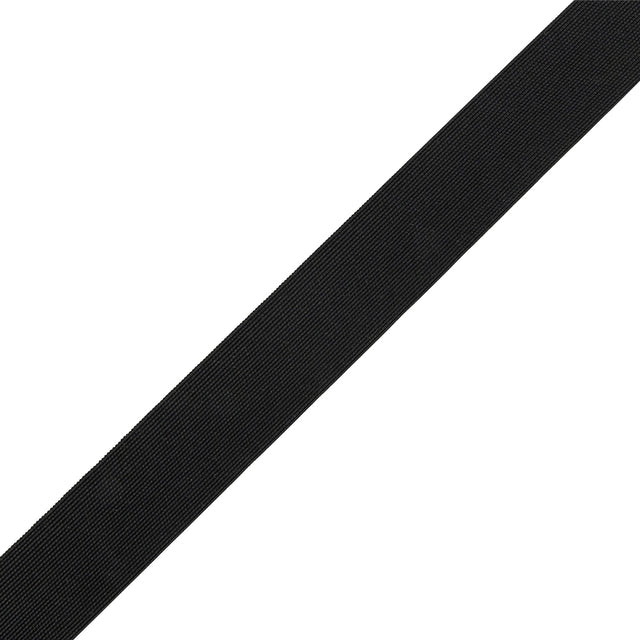 Italian Black 0.63 mm Gauge Webbing - 1.375"