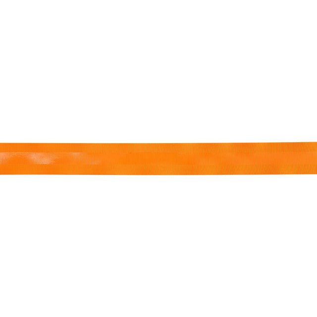 Italian Neon Orange Petersham Grosgrain Ribbon with Silicone Stripe - 1"