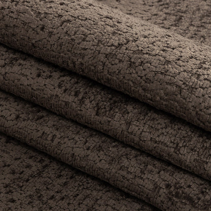 Crypton Hesse Slate Tactile Polyester Chenille - Folded
