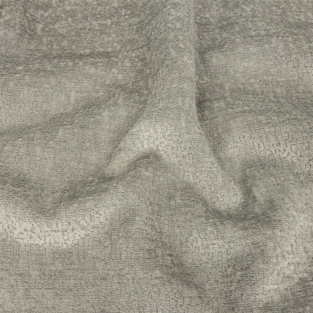 Crypton Hesse Gray Tactile Polyester Chenille