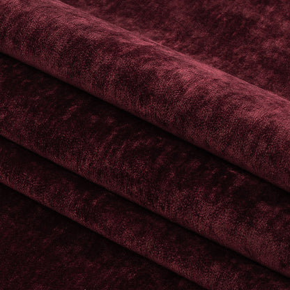 Crypton Lush Burgundy Polyester Chenille - Folded