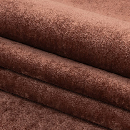 Crypton Terracotta Polyester Chenille Folded